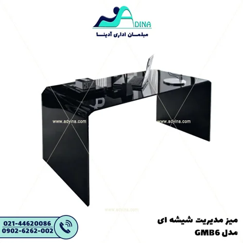 میز مدیریت شیشه ای مدل GBM6