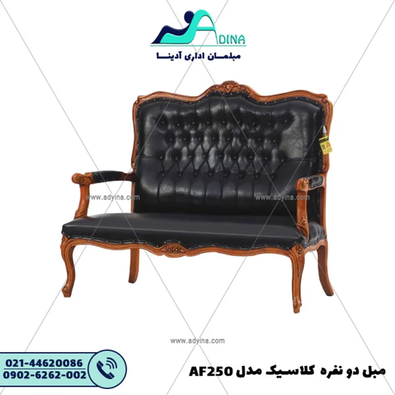 مبل دو نفره کلاسیک مدل AF250
