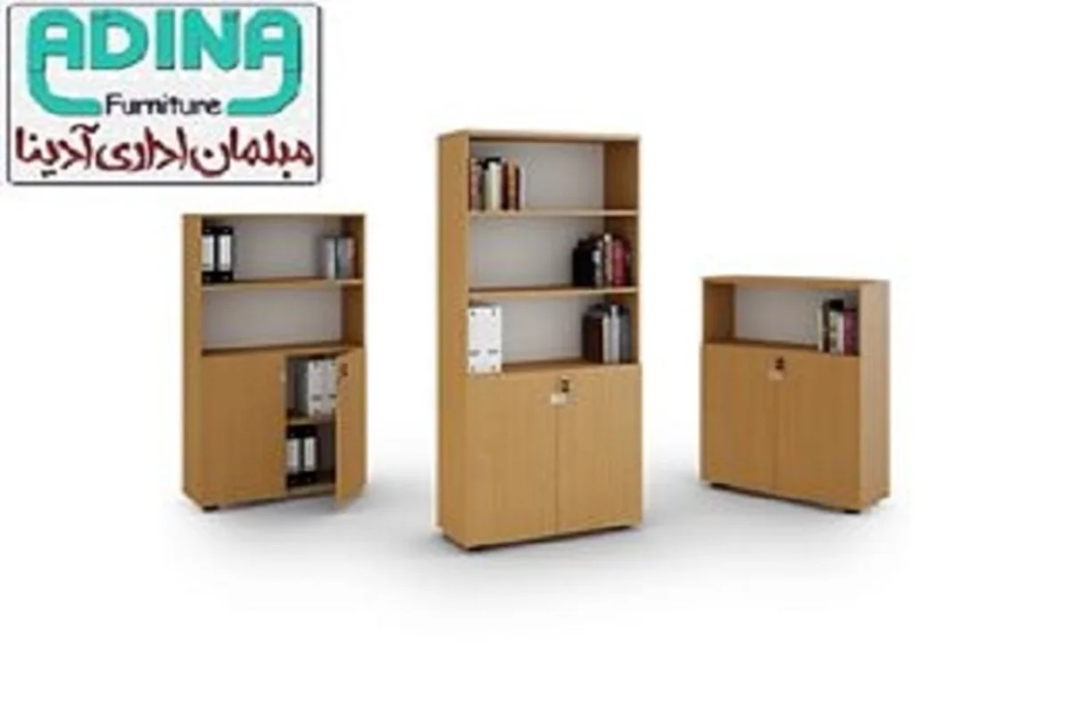 کتابخانه اداری بلند مدل آیناز